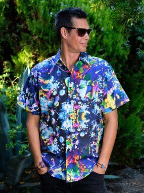 Deep Sea Vision Liquid Light Button Down Shirt